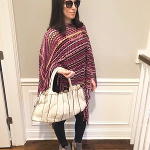Missoni knit poncho